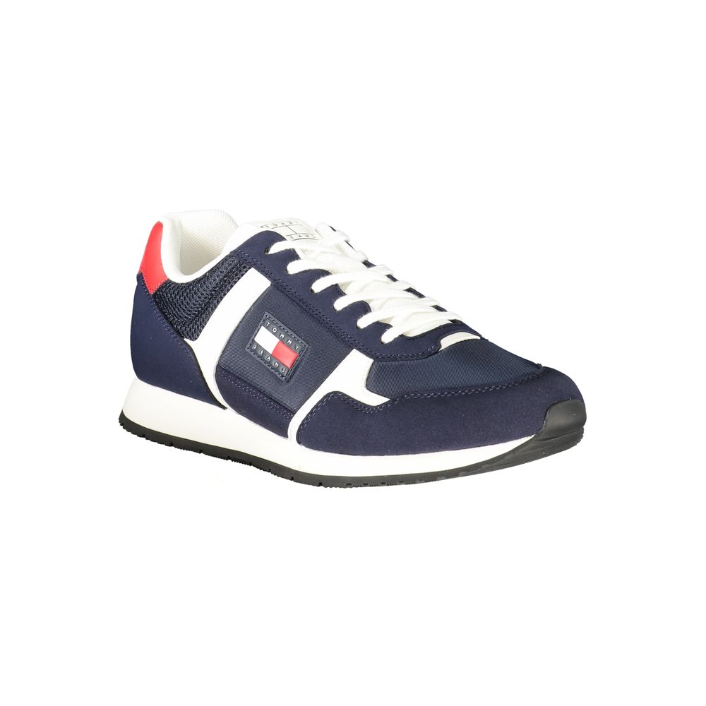 Blue Polyester Sneaker
