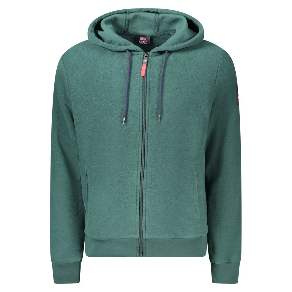 Green Polyester Men Sweater