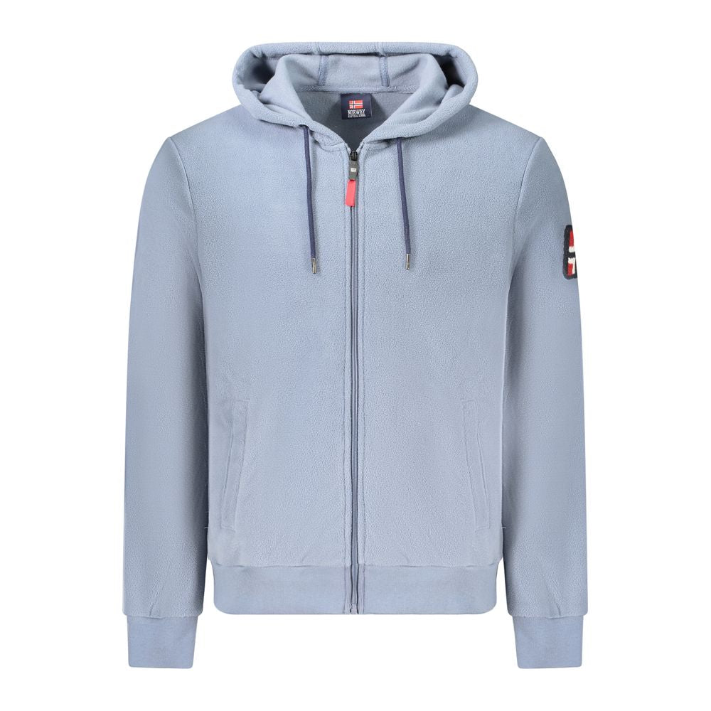 Blue Polyester Men Sweater