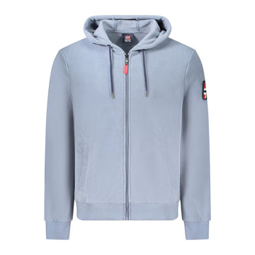 Blue Polyester Men Sweater