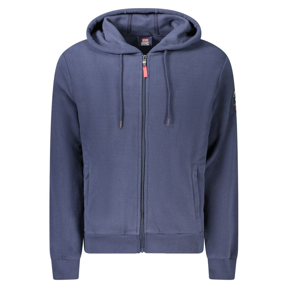 Blue Polyester Men Sweater