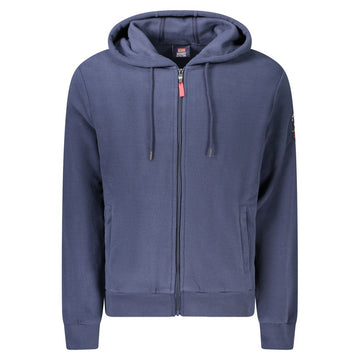 Blue Polyester Men Sweater