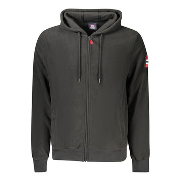 Black Polyester Men Sweater