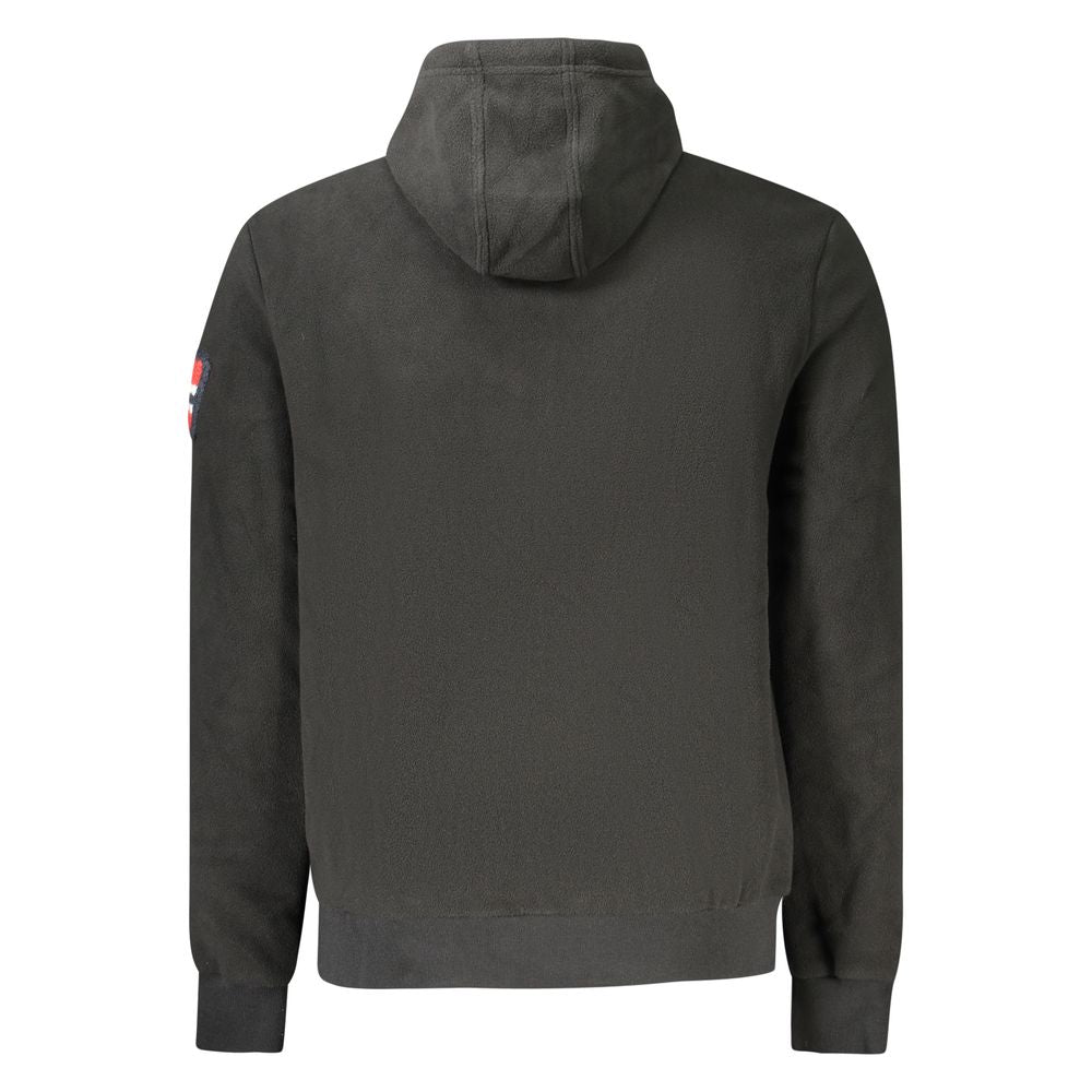 Black Polyester Men Sweater