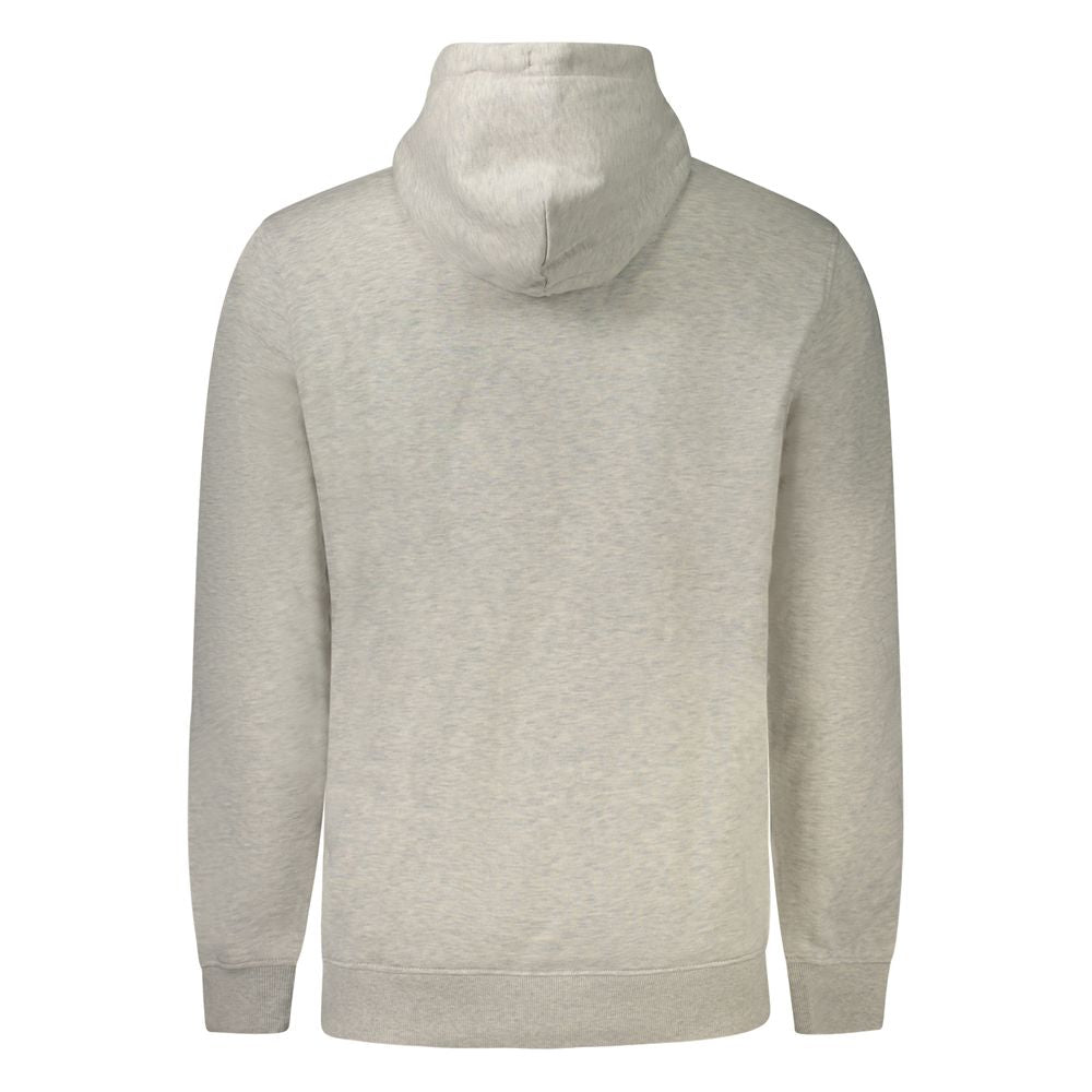Gray Cotton Men Hoodie