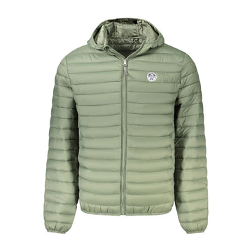 Green Polyester Men's Jacket
