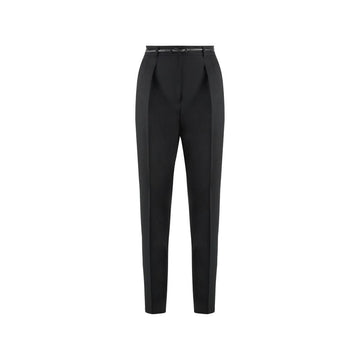 Black Elastane Dress Pants
