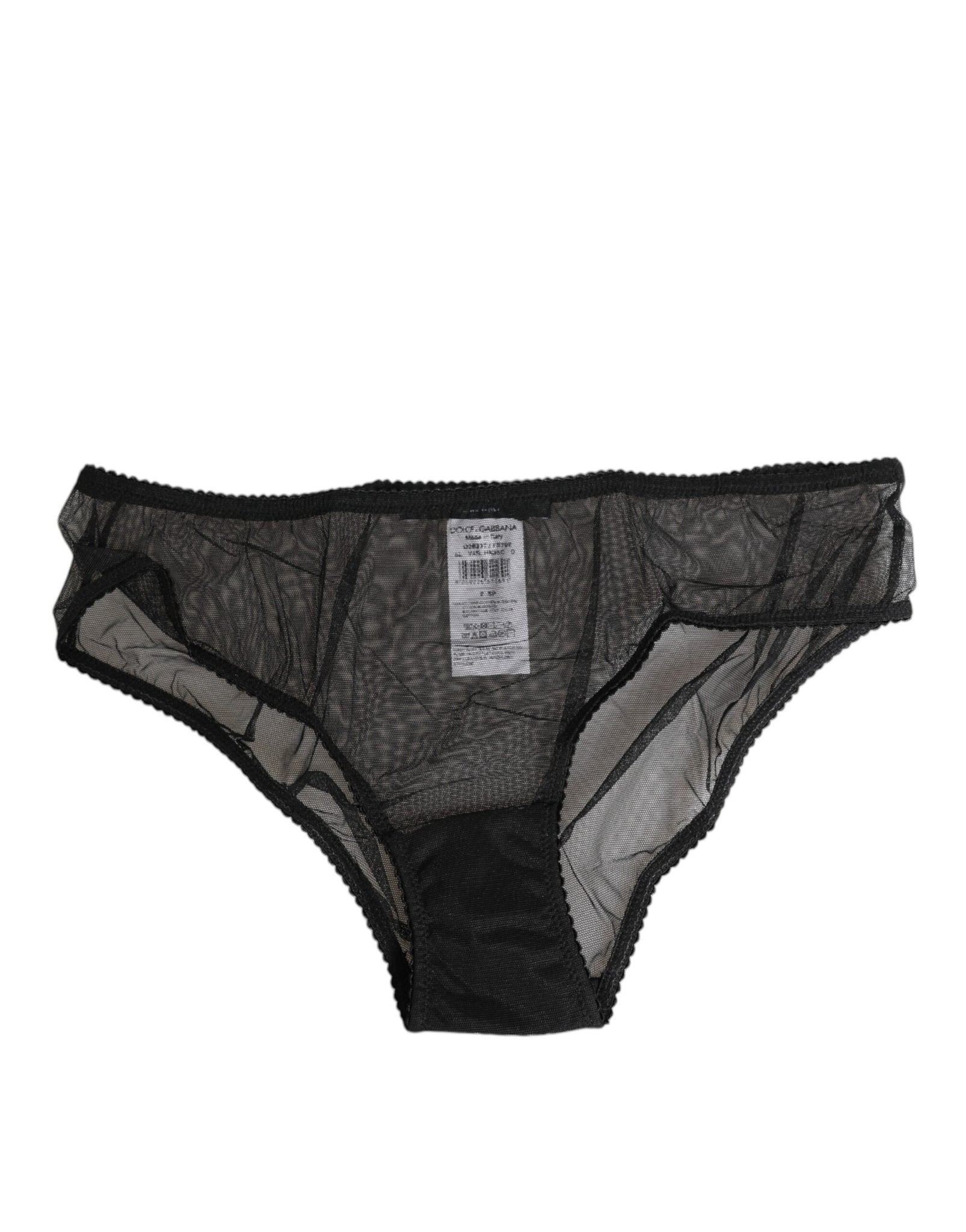 Black Sheer Mesh Lace Bikini Briefs Underwear