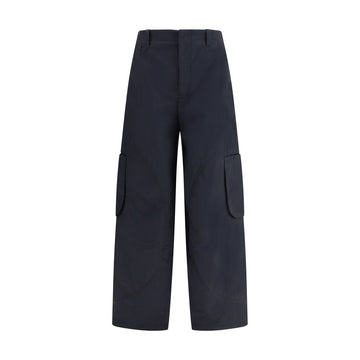 Black Cotton Cargo Pants