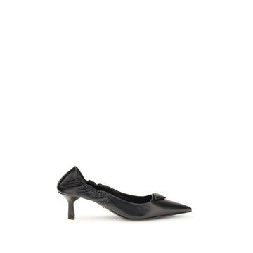Black Calf Leather Bos Taurus High Heel Pumps