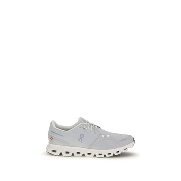 White Fabric Athletic Sneakers