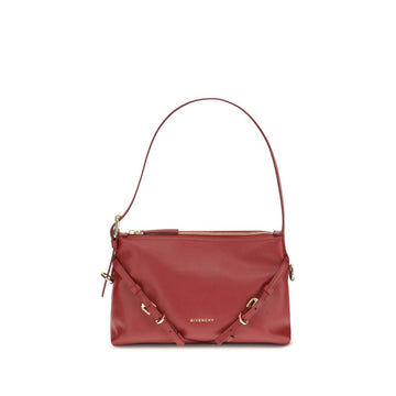 Red Calf Leather Bos Taurus Shoulder Bag