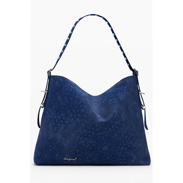 Blue Polyethylene Women Handbag