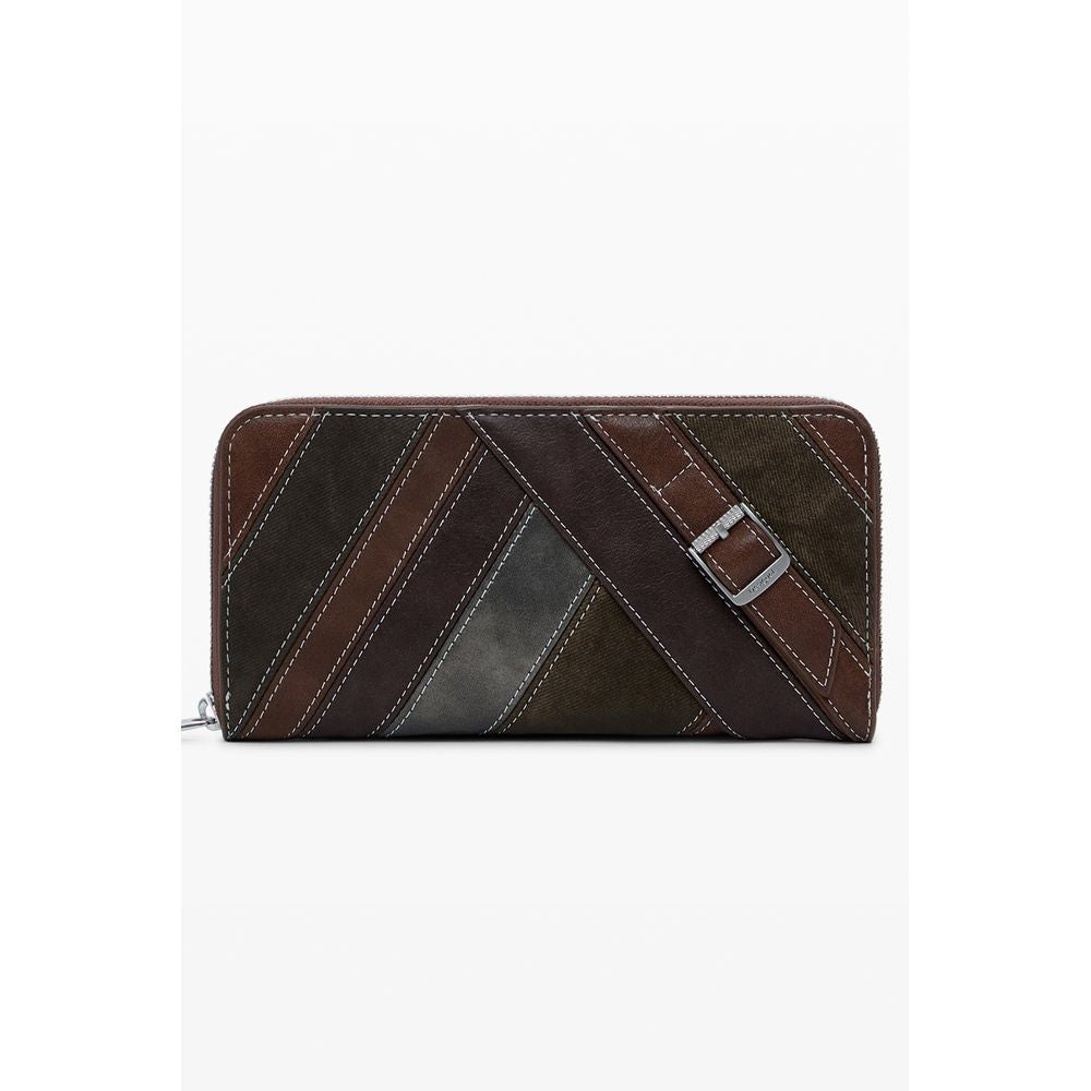 Brown Polyethylene Women Wallet