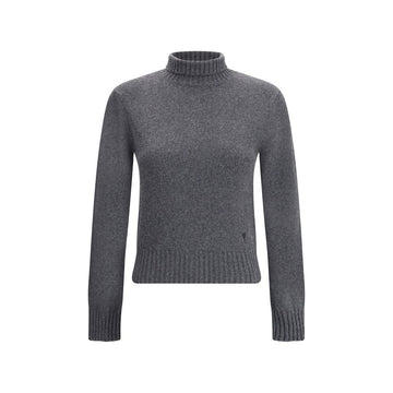 Gray Cashmere Turtleneck
