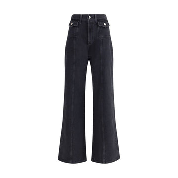 Black Cotton Jeans Denim