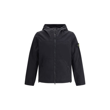 Black Cotton Shell Jacket