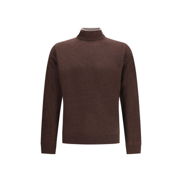 Brown Wool Turtleneck