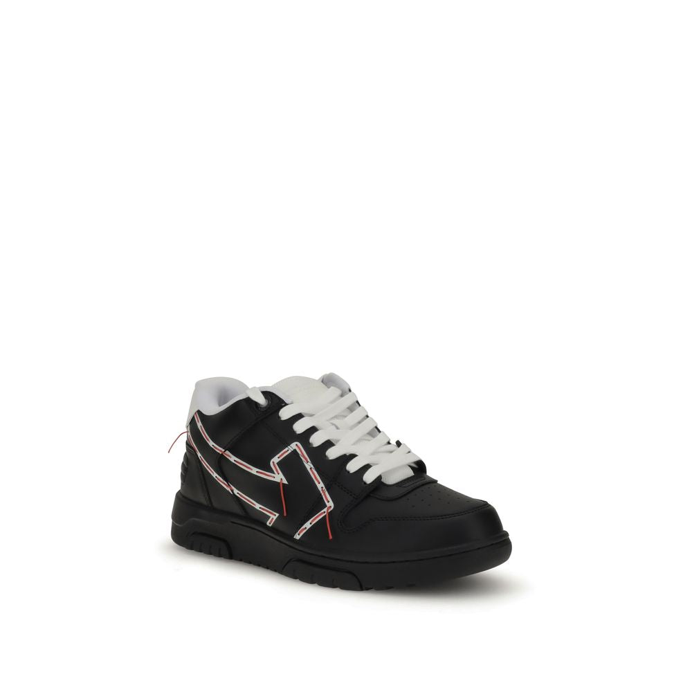 Black Rubber Athletic Sneakers