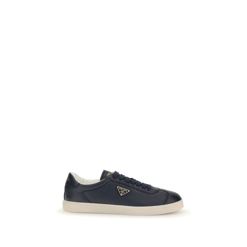 Blue Calf Leather Bos Taurus Low Top Sneakers