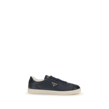 Blue Calf Leather Bos Taurus Low Top Sneakers
