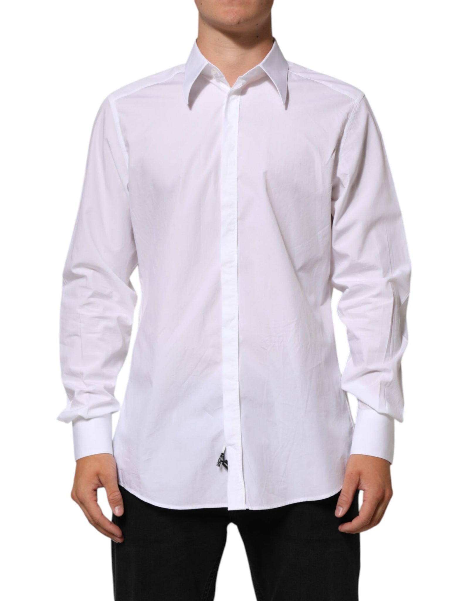 White Cotton MARTINI Men Formal Dress Shirt