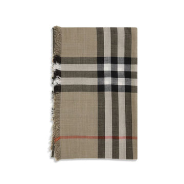 Beige Wool Scarf