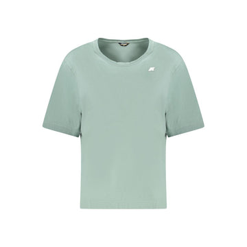 Green Cotton Women T-Shirt