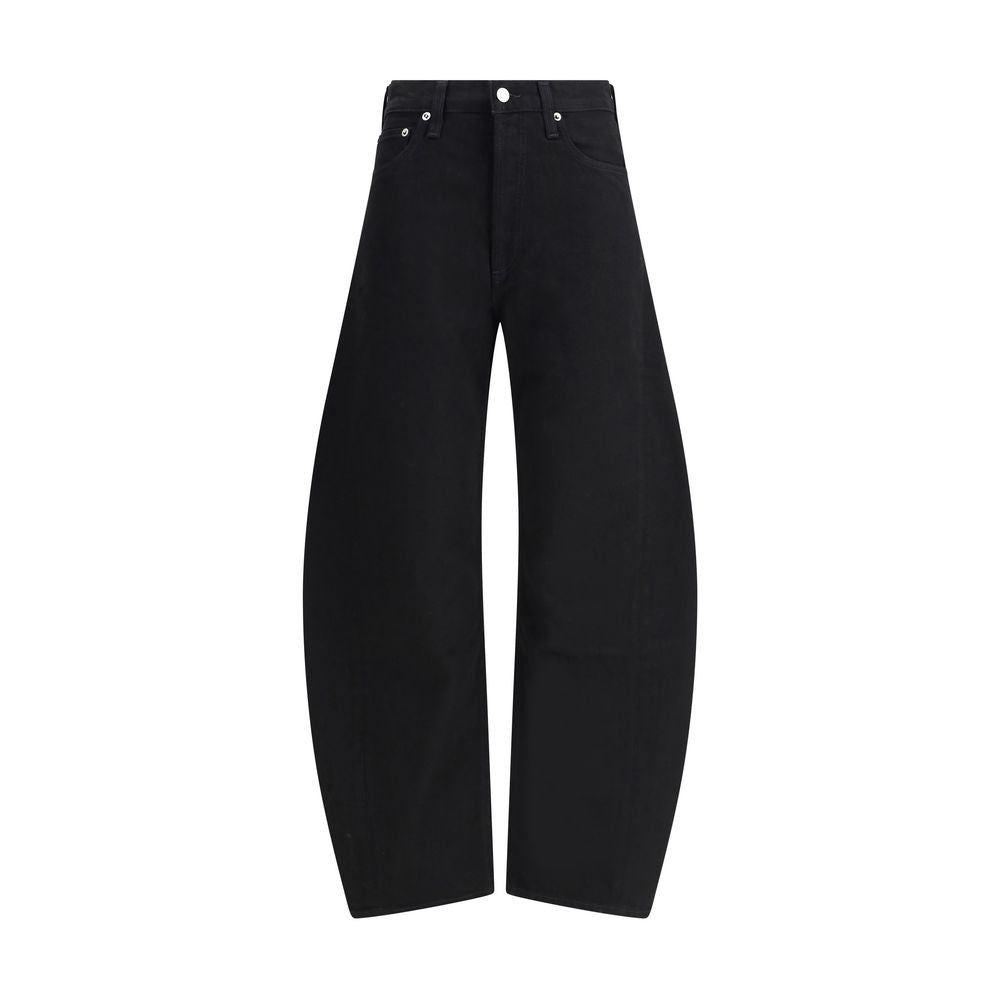Black Recycled Cotton High-Waisted Jean