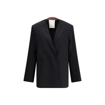 Black Polyester Blazer