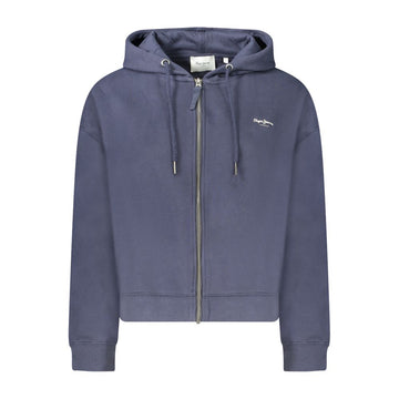Blue Cotton Women Sweater
