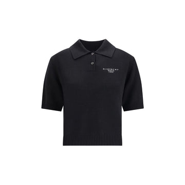 Black Wool Polo Shirt