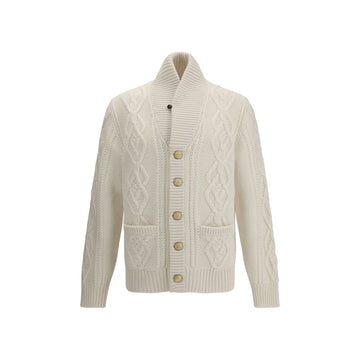 White Cashmere Cardigan