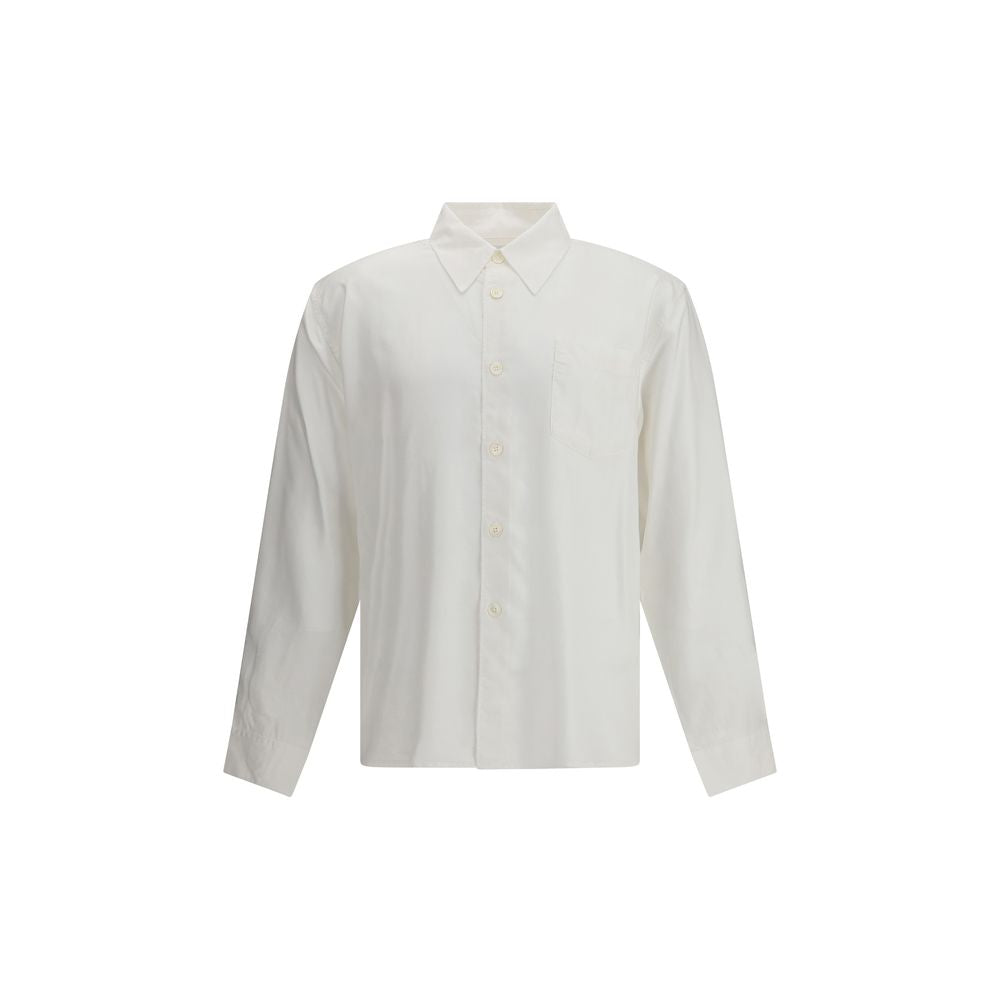 White Tencel Dress Shirt
