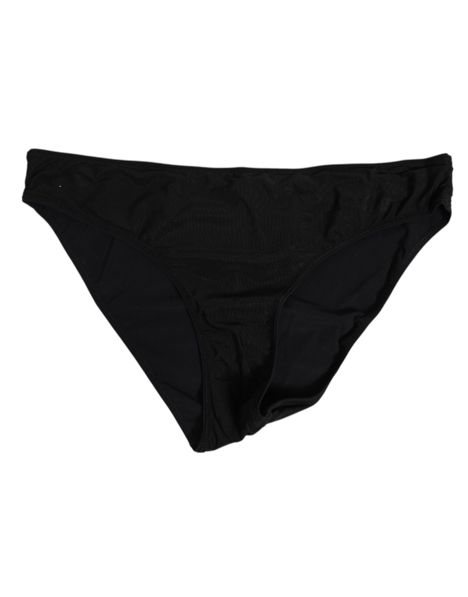Black Nylon Stretch Slip Brief Women Underwear