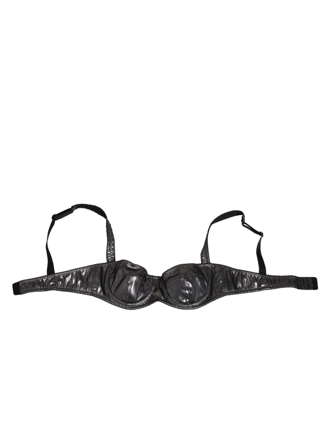 Black Acetate Stretch Balconette Bra Underwear