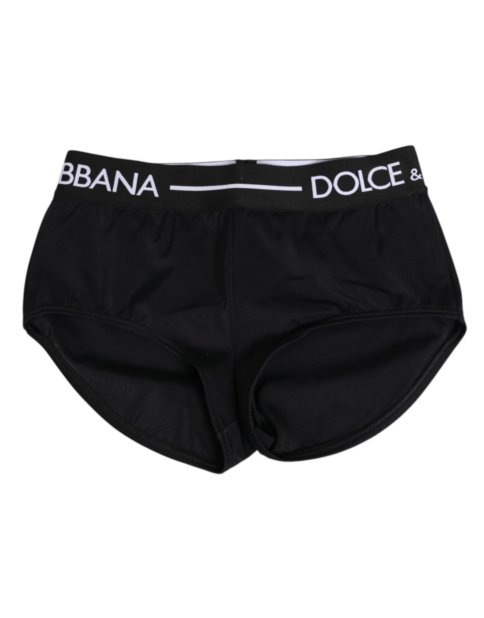 Black Nylon Logo Waistband Shorts Underwear