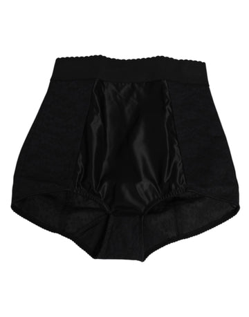 Black Nylon High Waist Short Panty Underwear