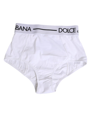 White Nylon Logo Waistband Panty Underwear