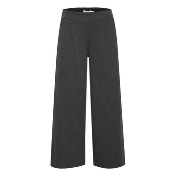 Gray Recycled Polyester Flared Pants