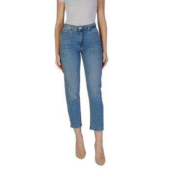 Light Blue Cotton Mom Jeans