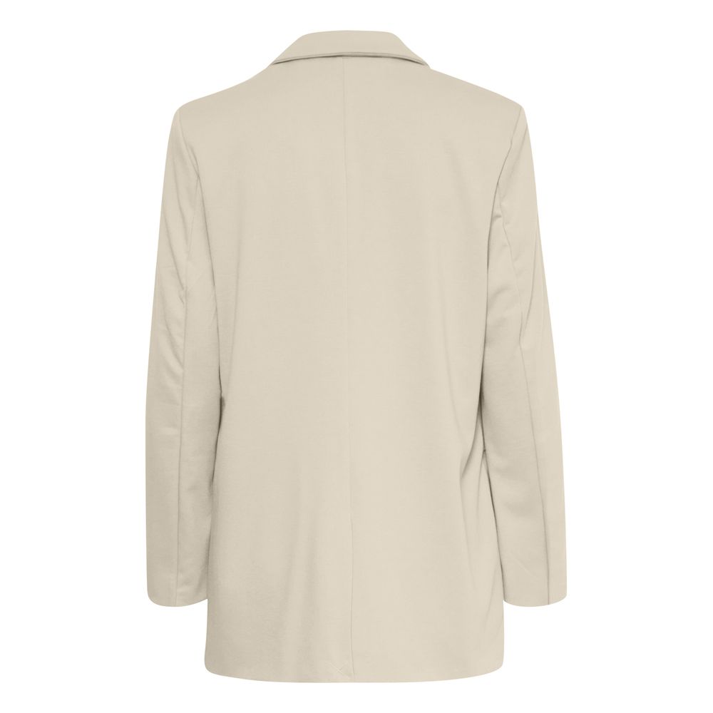 Beige Recycled Polyester Blazer