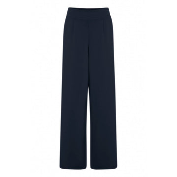Blue Recycled Polyurethane Casual Pants