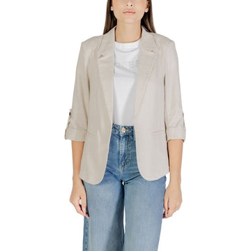 Beige Linen Blazer