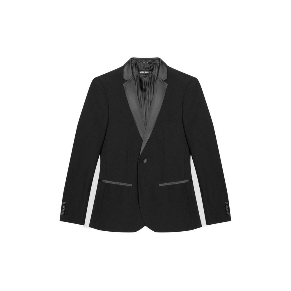 Black Polyester Blazer