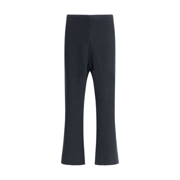 Black Cotton Casual Pants