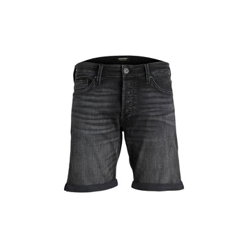 Black Cotton Bermuda Shorts