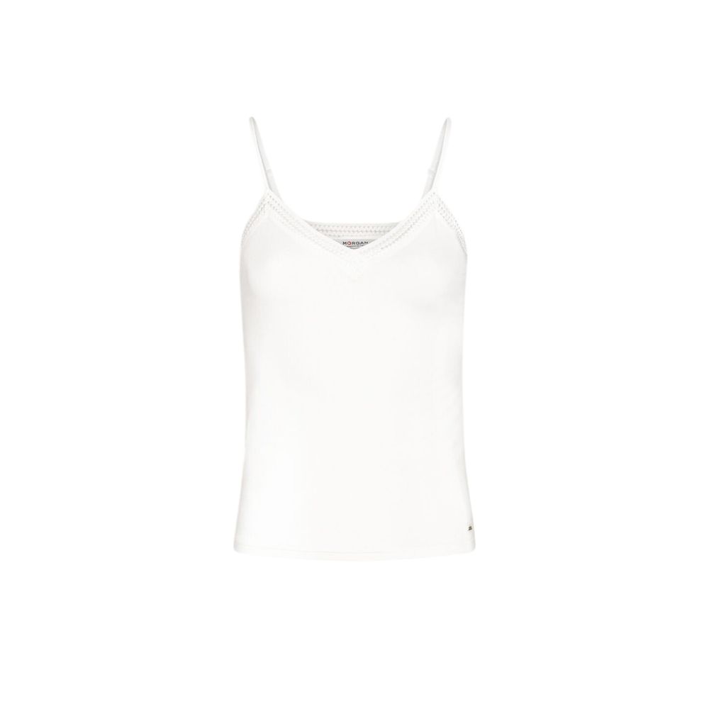 Cream Viscose Tank Tops