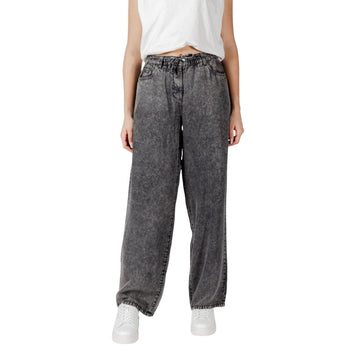 Black Lyocell Casual Pants