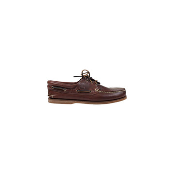 Brown Leather Slip-On Loafers